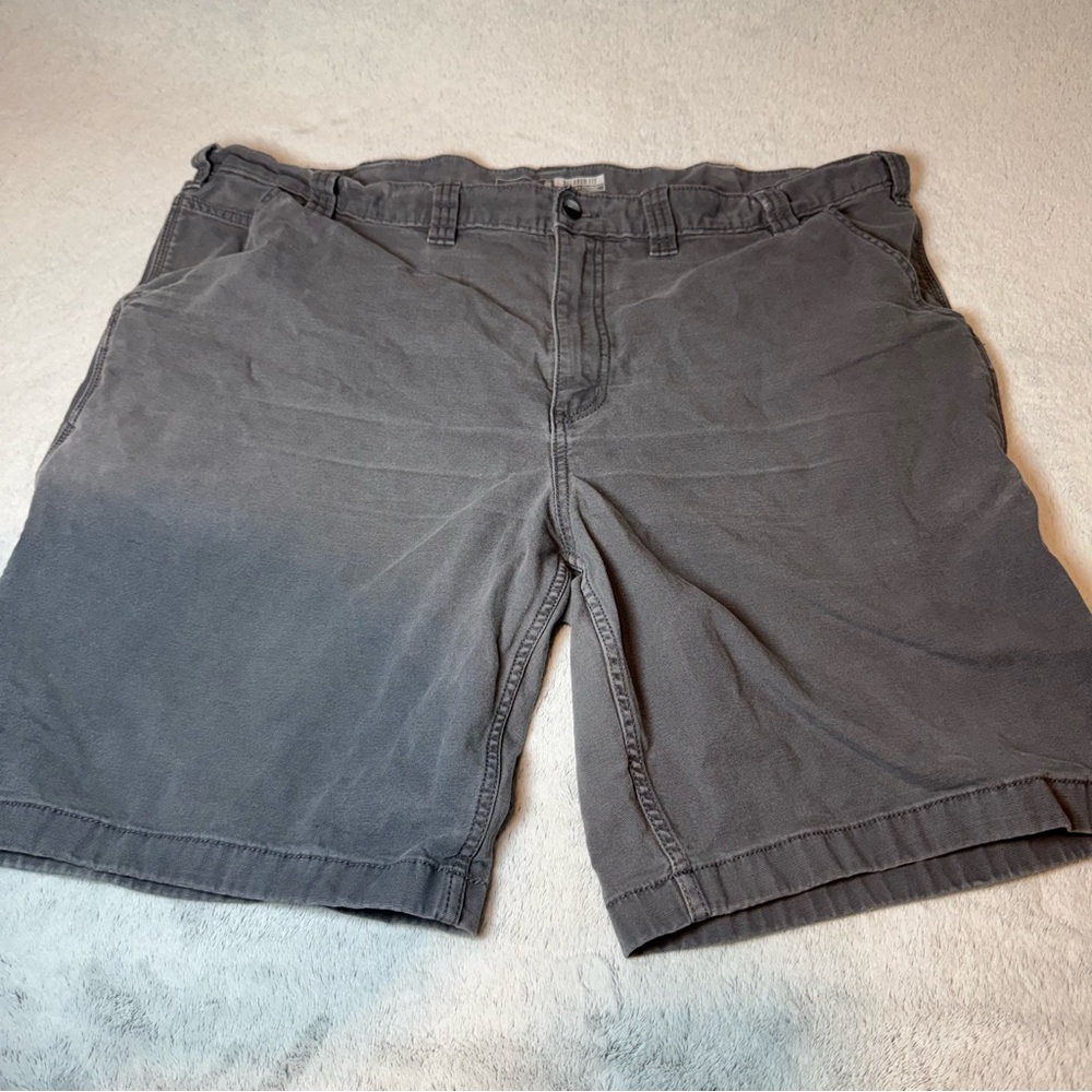 Carhartt Men's Gray Rugged Flex Relaxed Fit Shorts Size 44 Waist with‎ 5 Pockets